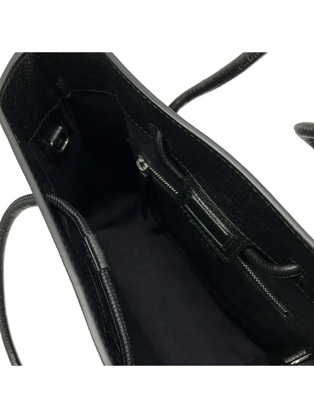 Balenciaga Tote Shopping XXS Black Leather